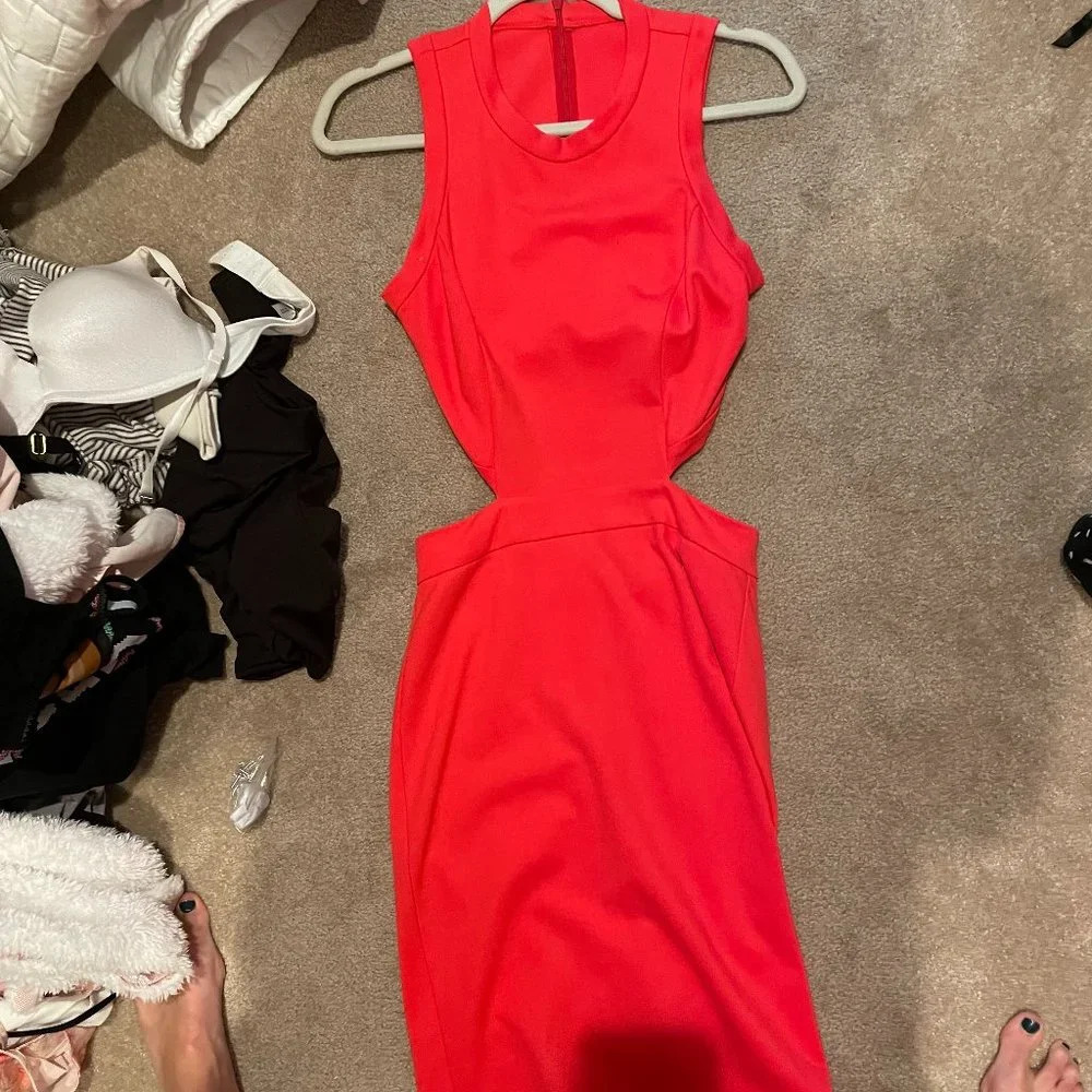 Like New Amanda Uprichard Shaina cut-out dress Sz S